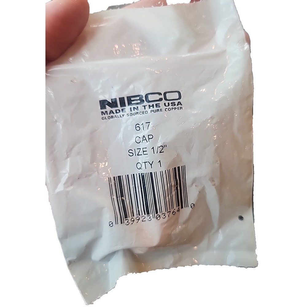 Nibco 617 Cap Size 1/2" Qty 1